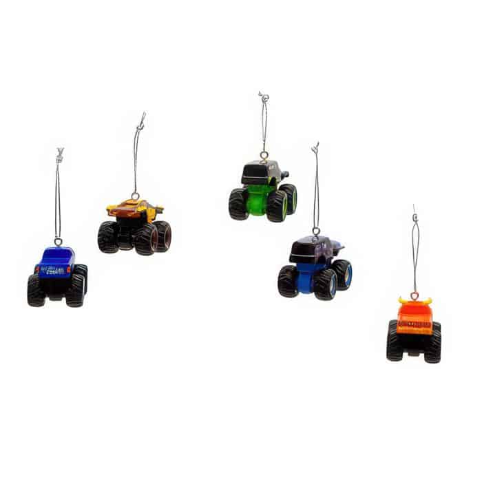 Monster Jam® Mini Ornament Set Back