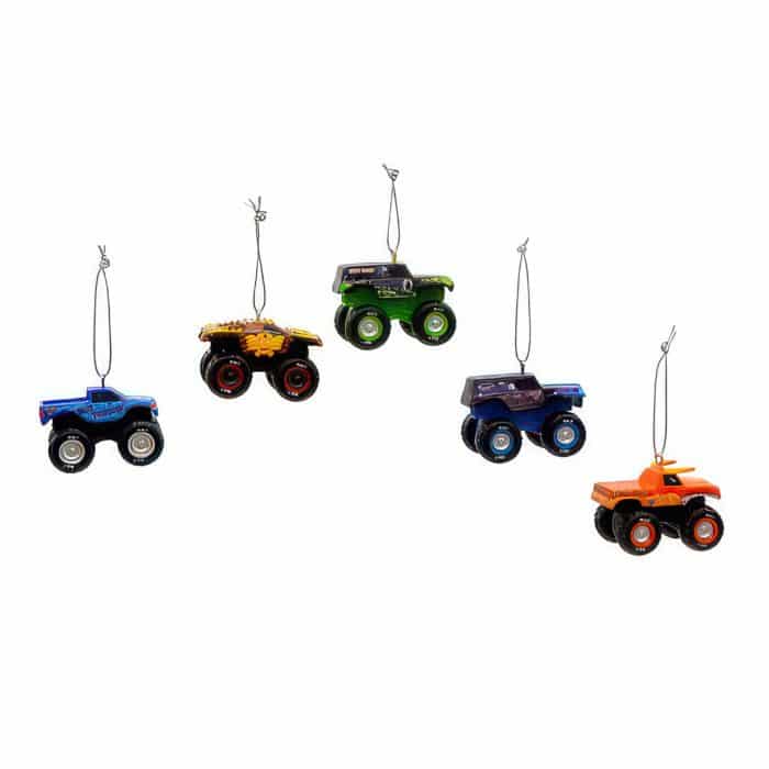 Monster Jam® Mini Ornament Set Side