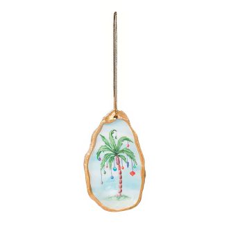 Palm Tree Oyster Shell Ornament
