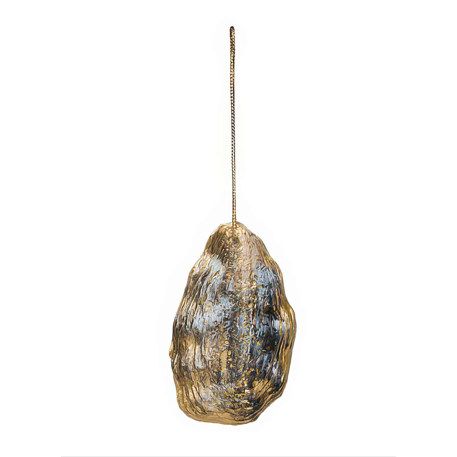 Palm Tree Oyster Shell Ornament Back
