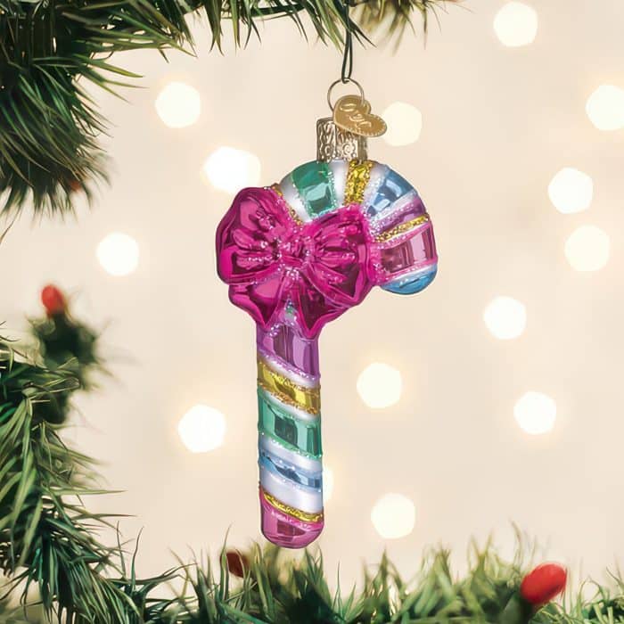 Pastel Candy Cane Ornament Old World Christmas