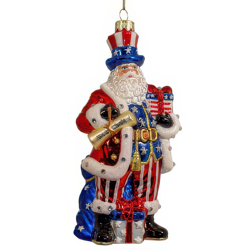 Patriotic Santa Bellissimo™ Ornament