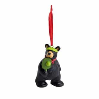 Pickleball Bear Ornament Bearfoots® Bear