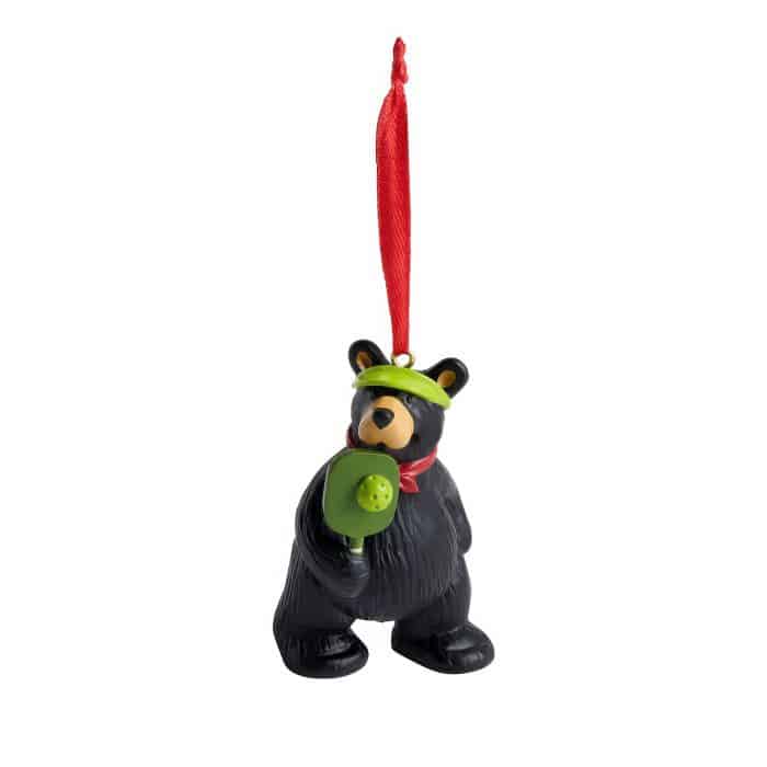 Pickleball Bear Ornament Bearfoots® Bear