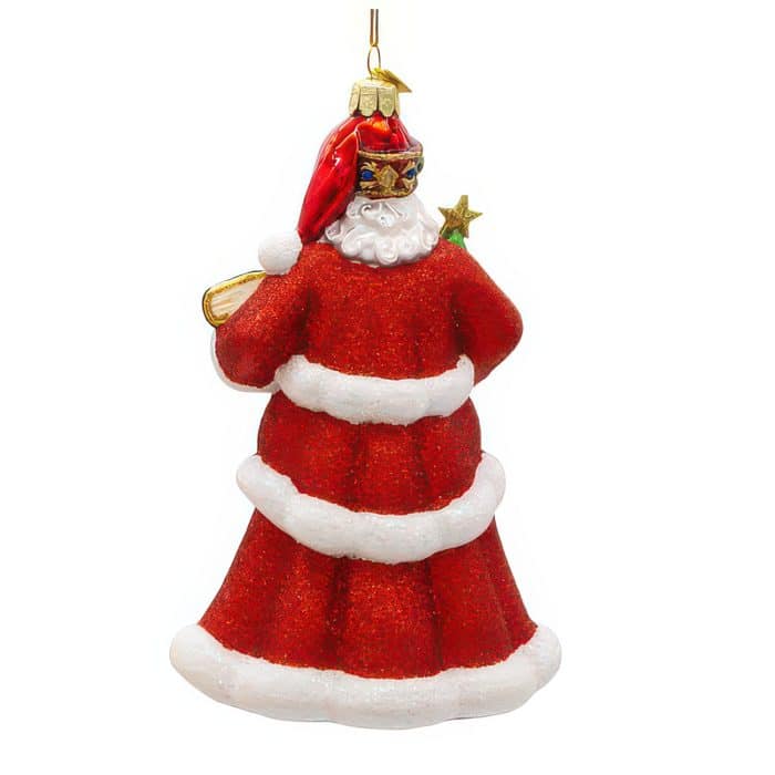 Red Santa Bellissimo™ Ornament Back