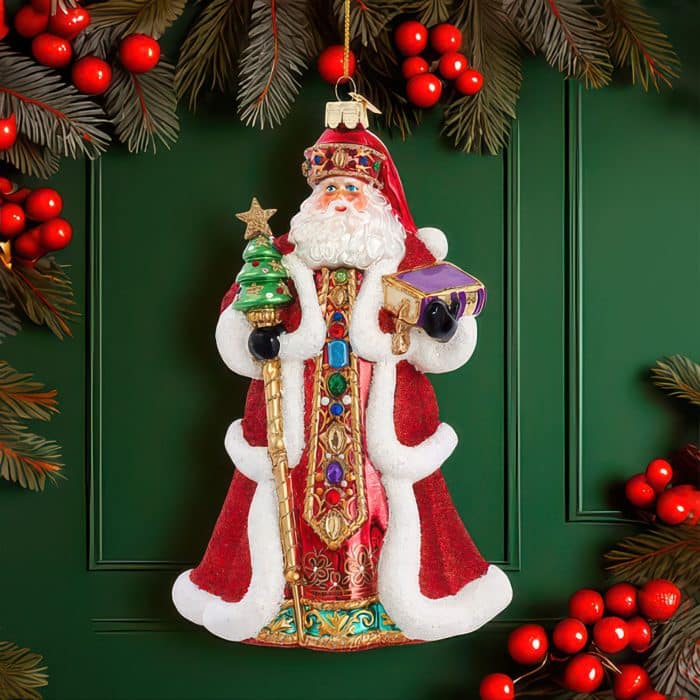 Red Santa Bellissimo™ Ornament Glam