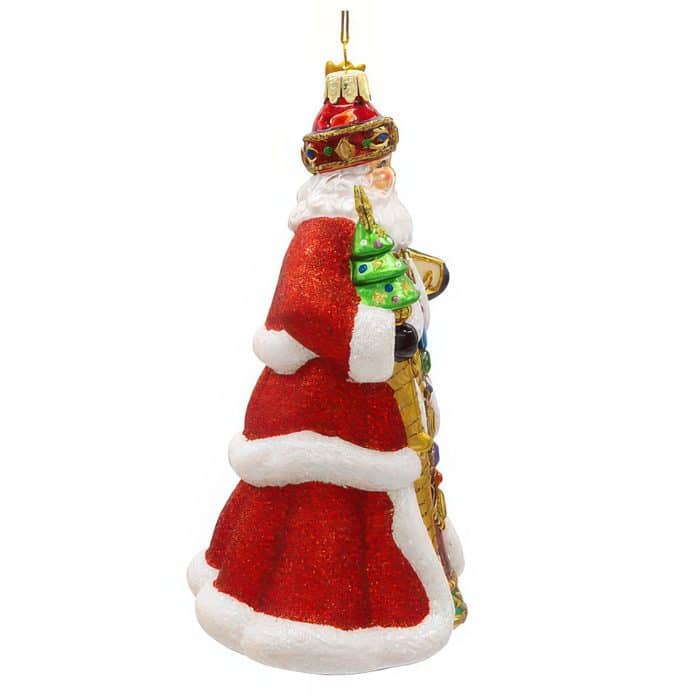 Red Santa Bellissimo™ Ornament Side Two