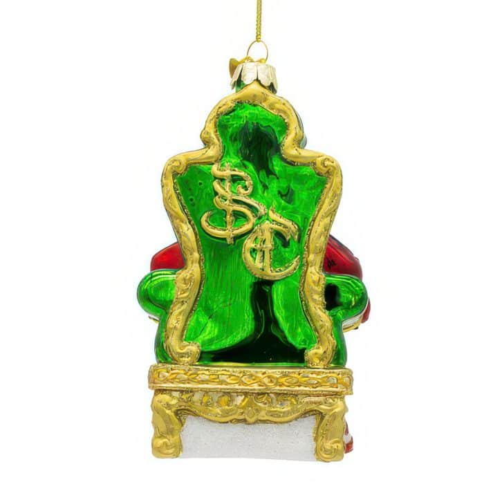 Santa on Throne Bellissimo™ Ornament Back