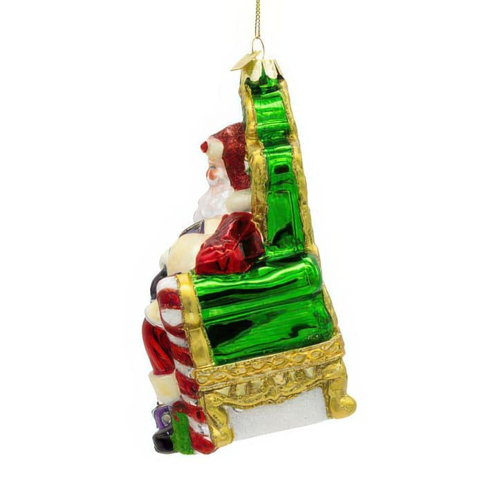 Santa on Throne Bellissimo™ Ornament Side Two