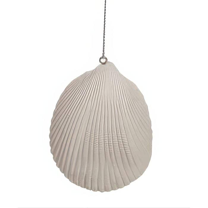 Sea Turtle in Seashell Ornament Back