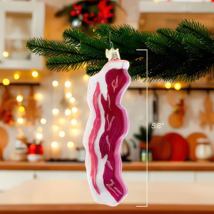 Slice of Bacon Ornament Glam