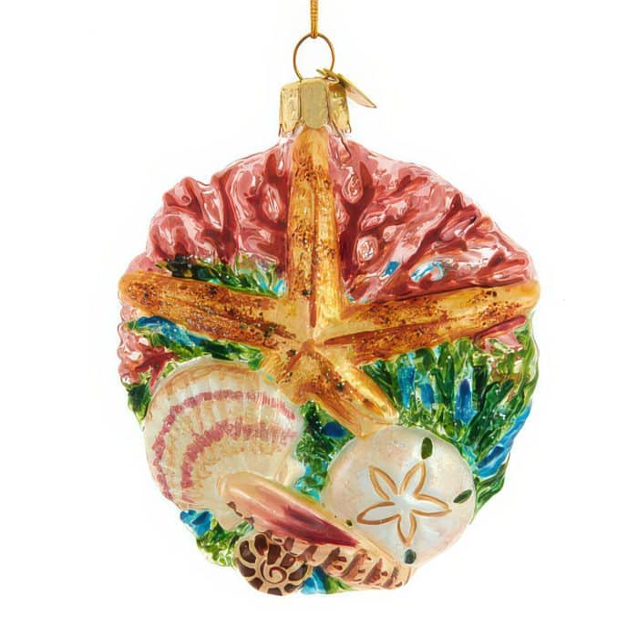 Starfish Shells and Coral Ornament