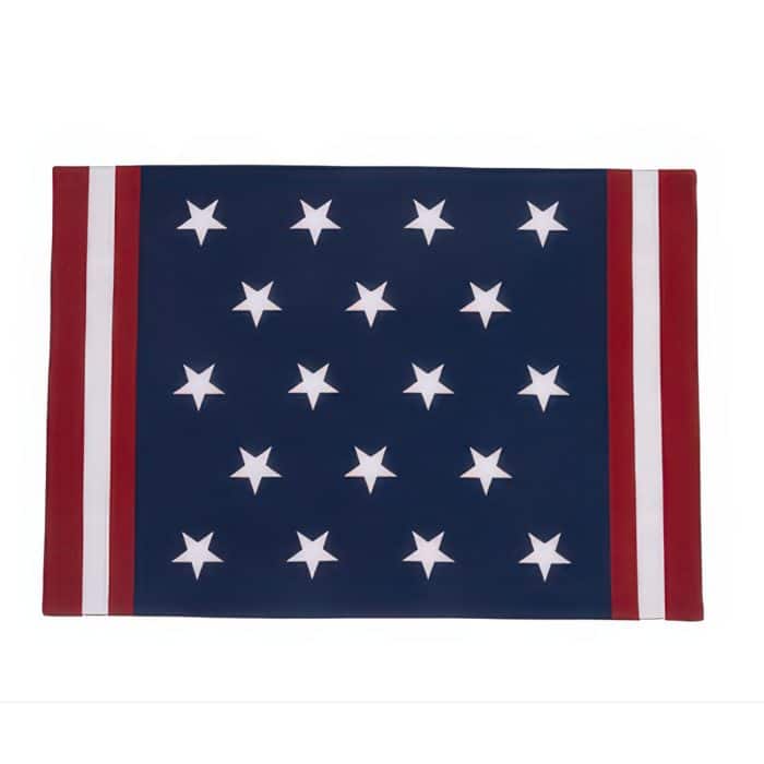 Stars and Stripes Table Runner Reversible 72 Back