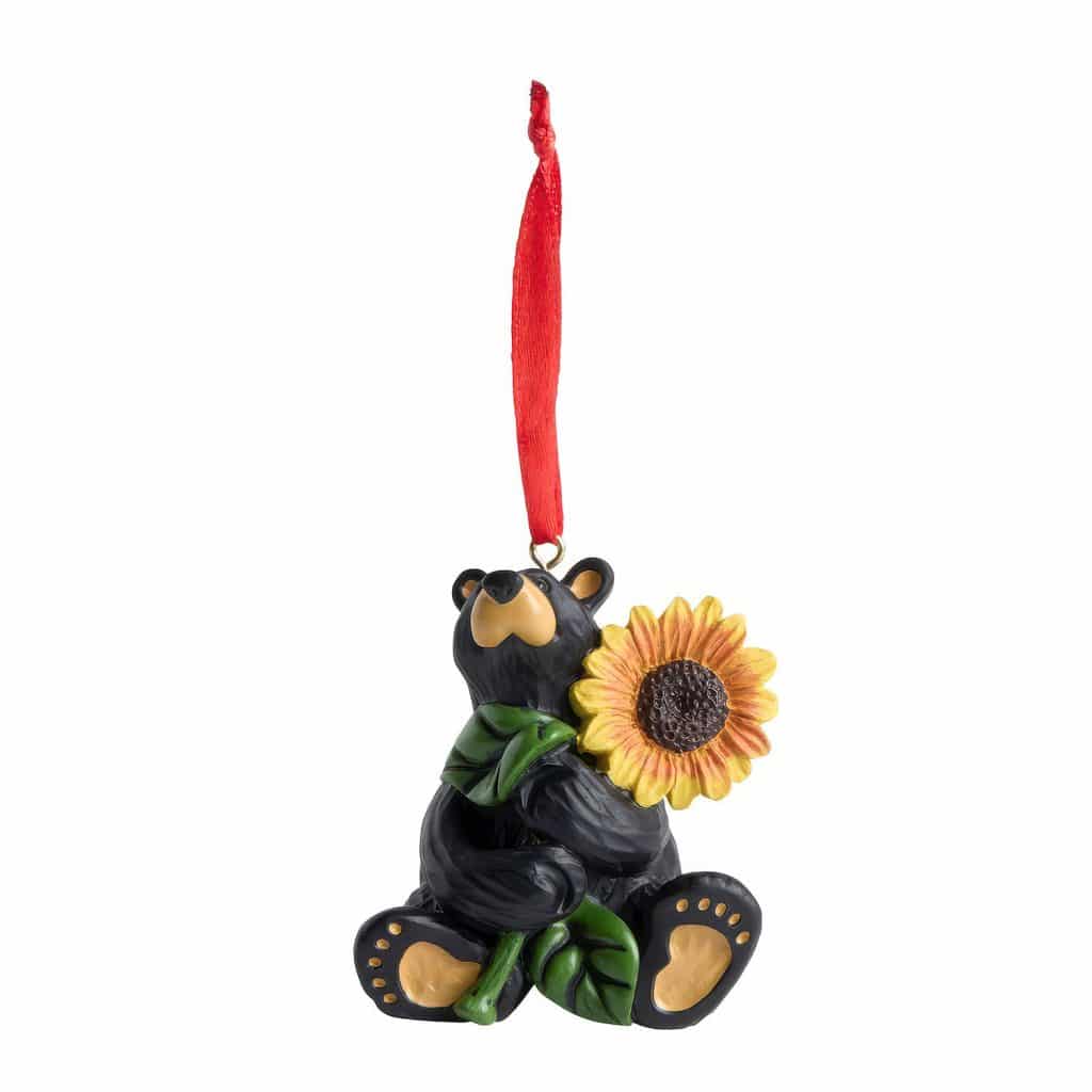 Sunflower Bear Ornament Bearfoots® Bear
