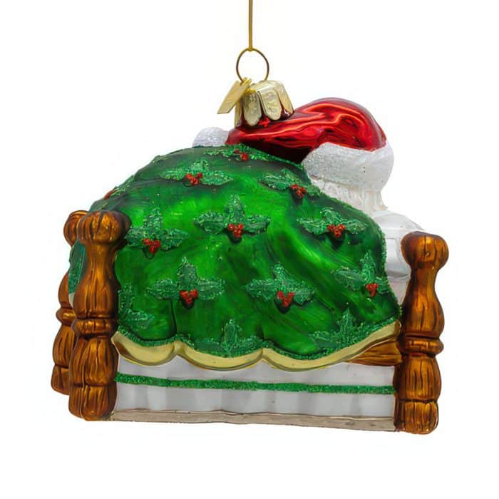 Time to Sleep Santa Ornament Back