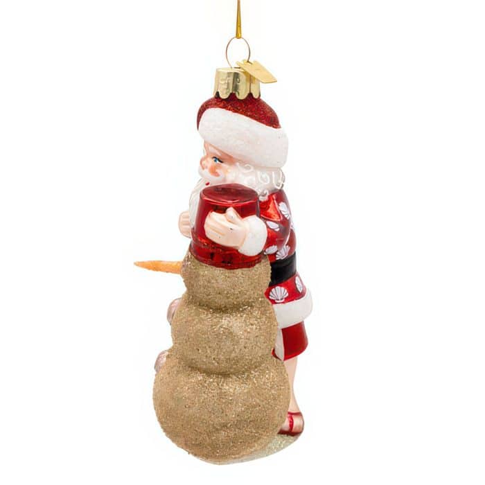 Tropical Santa with Sandman Ornament Side Two