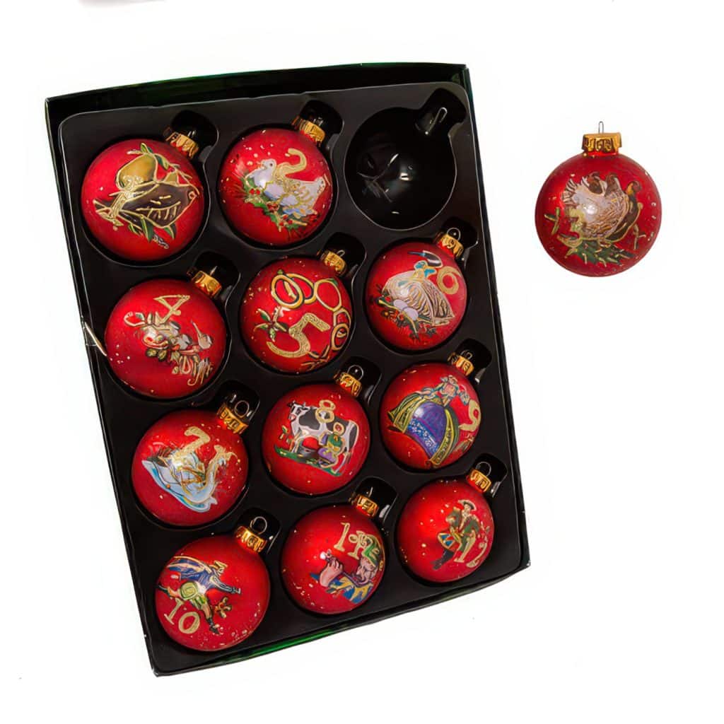 Twelve Days of Christmas Ornament Set