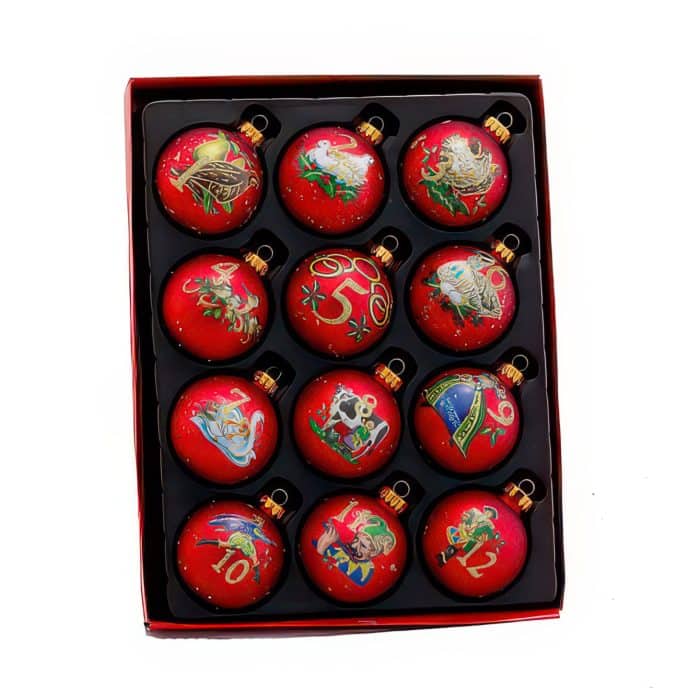 Twelve Days of Christmas Ornament Set Box
