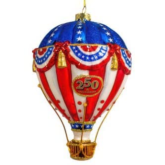 Usa 250 Hot Air Balloon Bellissimo™ Ornament