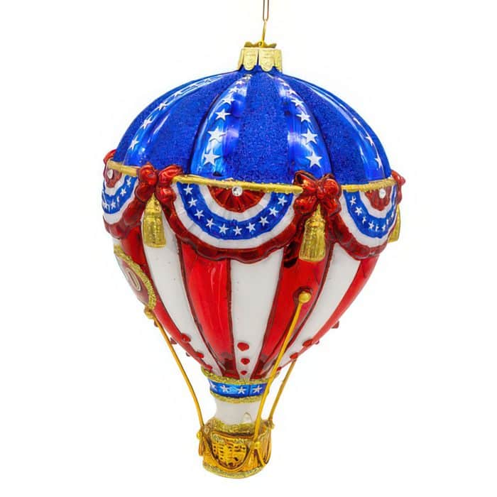Usa 250 Hot Air Balloon Bellissimo™ Ornament Side Two