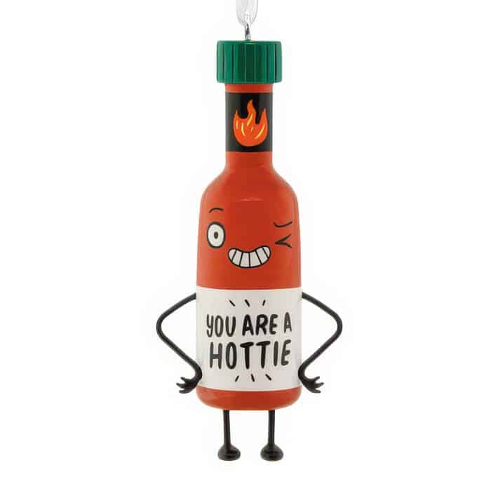 You Are a Hottie Sauce Ornament Personalize