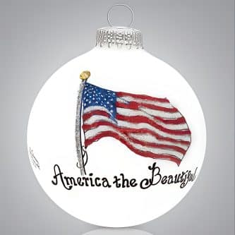 America The Beautiful Ornament Personalize