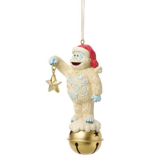 Bumble Dangle Star Bell Ornament by Jim Shore Quarter View