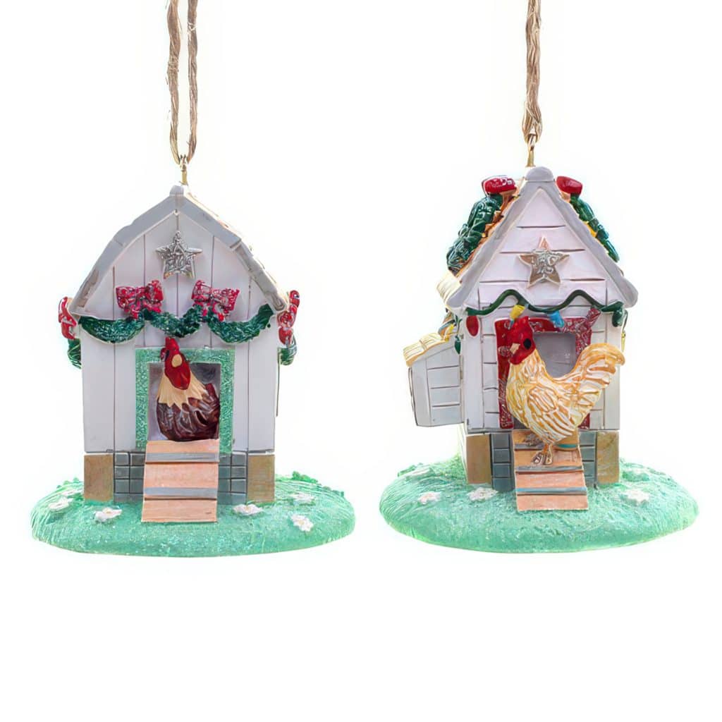 Chicken Coop Festive Ornaments