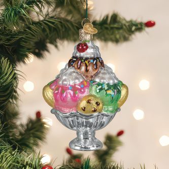 Decadence delight sundae ornament old world christmas back - christmas store Decadence Delight Sundae Ornament Old World Christmas
