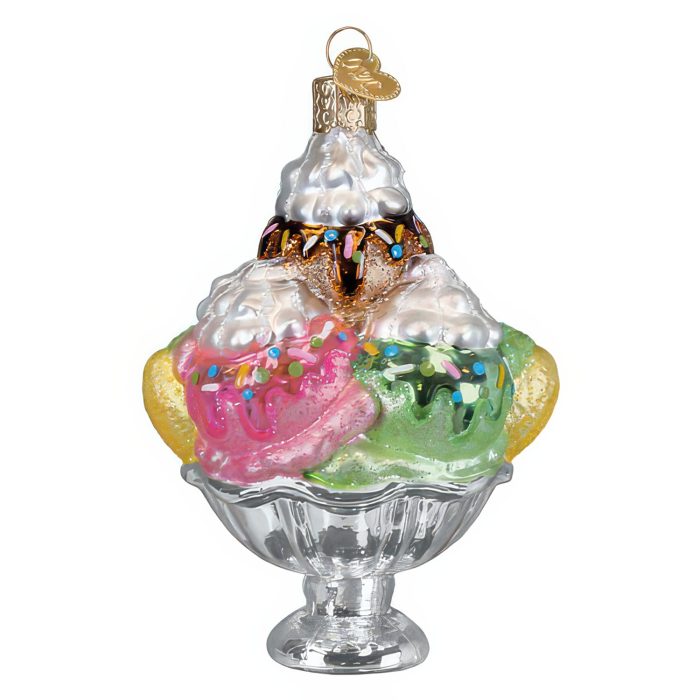 Decadence Delight Sundae Ornament Old World Christmas Back
