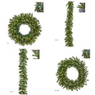 Forest Fir Wreath Or Garland Color Change Garland