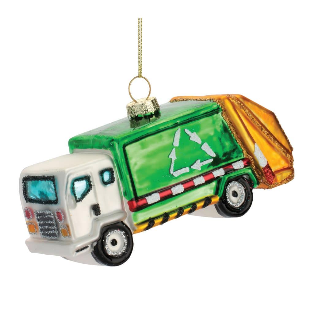 Garbage Recycling Truck Ornament
