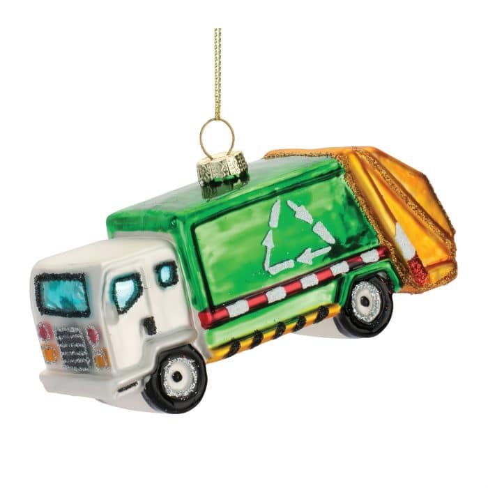 Garbage Recycling Truck Ornament