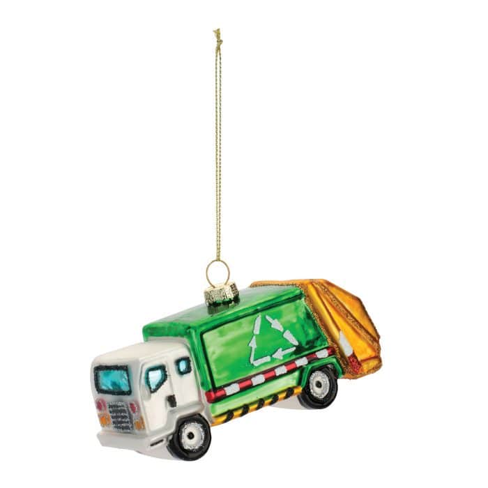 Garbage Recycling Truck Ornament Hanging