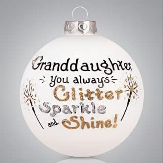 Granddaughter You Always Sparkle Ornament Personalized