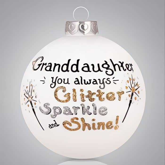 Granddaughter You Always Sparkle Ornament Personalized