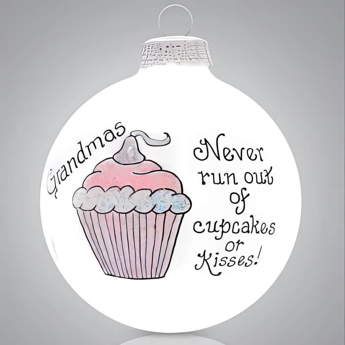 Grandmas Never Run out of Kisses Ornament Personalize