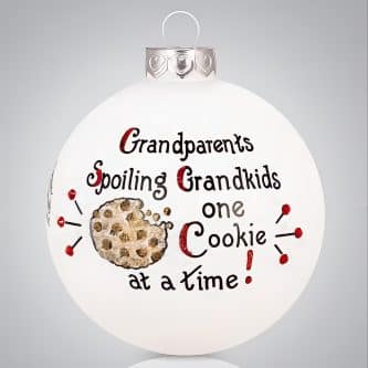 Grandparents Spoiling Grandkids Ornament Personalized