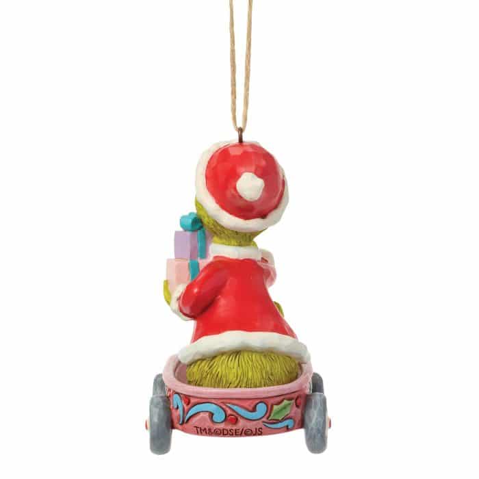 Grinch in Wagon Ornament by Jim Shore Rear