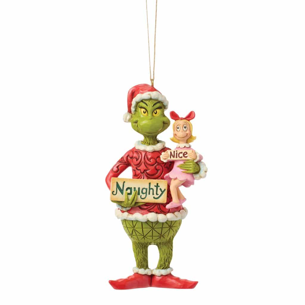 Grinch with Cindy Lou Naught Nice Ornament by Jim Shore