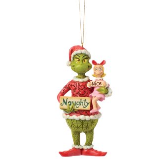 Grinch with cindy lou naught nice ornament by jim shore - christmas store Grinch with Cindy Lou Naught Nice Ornament by Jim Shore