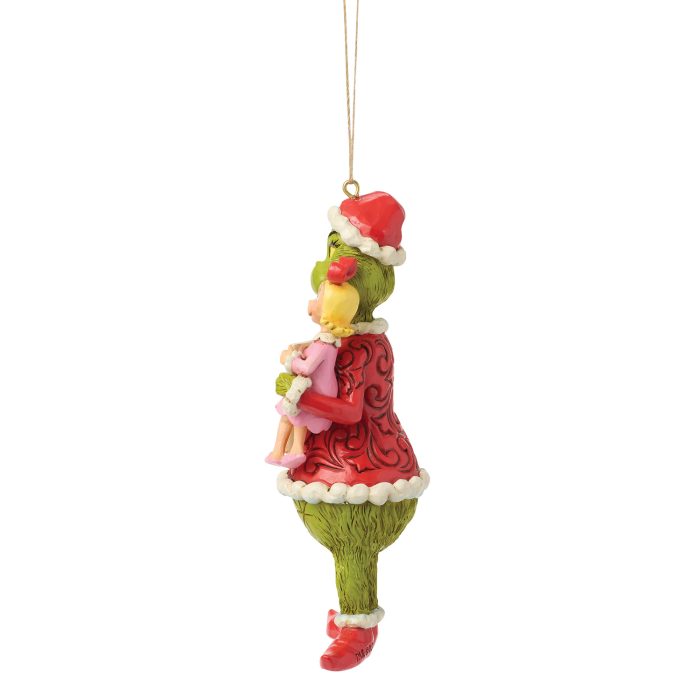 Grinch with Cindy Lou Naught Nice Ornament by Jim Shore Side