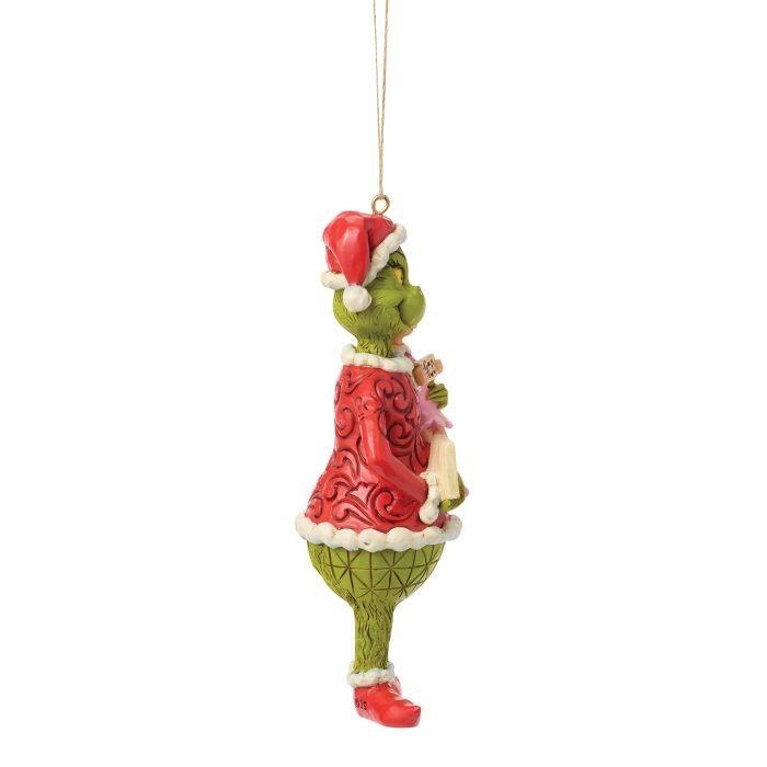 Grinch with Cindy Lou Naught Nice Ornament by Jim Shore Side Two