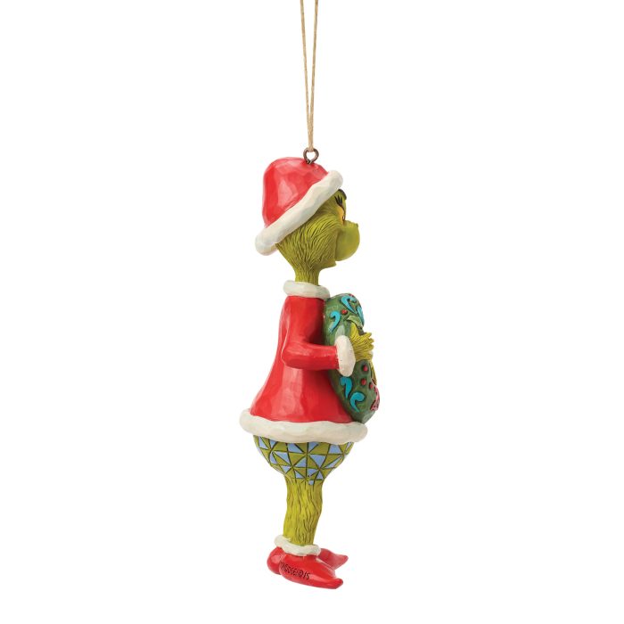 Grinch with Dated Wreath 2026 Ornament by Jim Shore Side Two