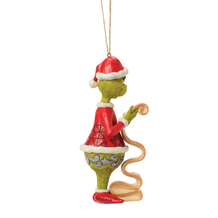 Grinch with List Ornament by Jim Shore Side Two