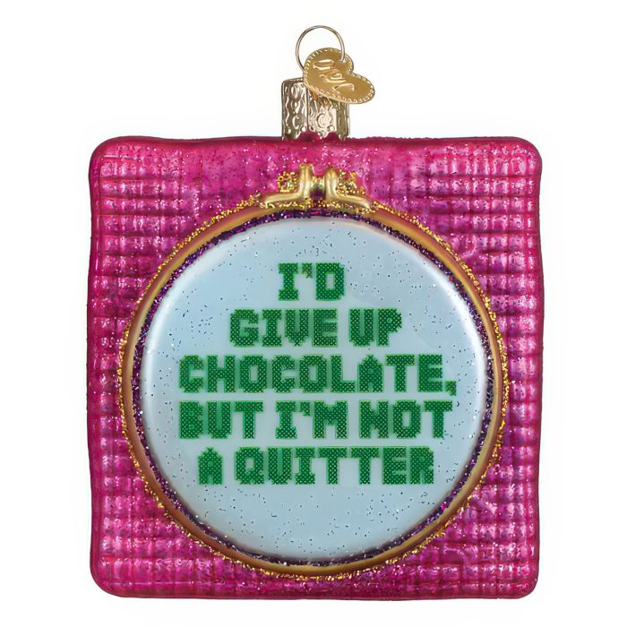I'd give up chocolate ornament old world christmas front - christmas store Id Give Up Chocolate Ornament Old World Christmas Front