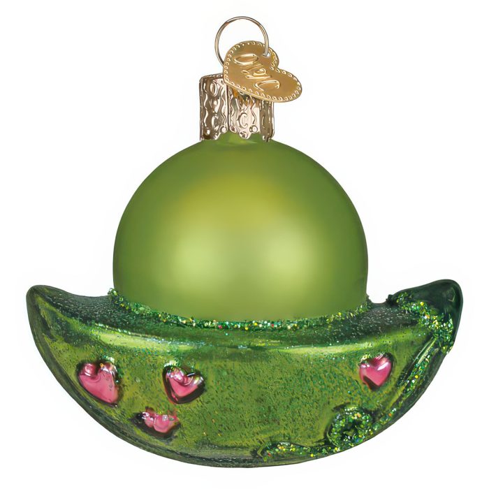Little Peapod Ornament Old World Christmas Back