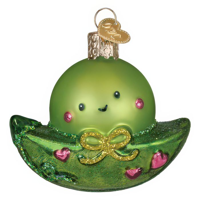 Little Peapod Ornament Old World Christmas Front