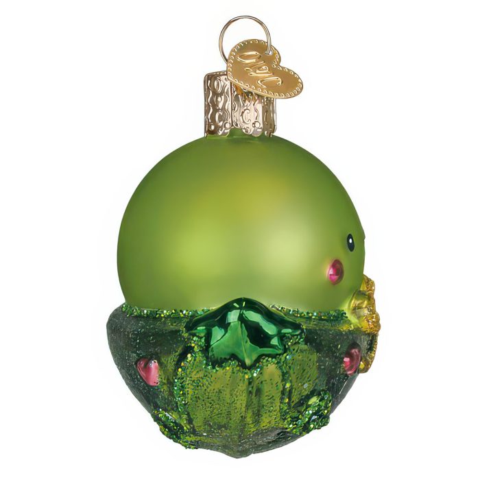 Little Peapod Ornament Old World Christmas Side