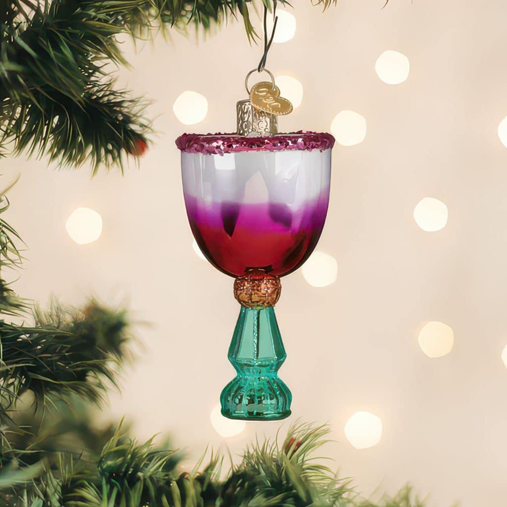 Mistletoe Cocktail Ornament Old World Christmas